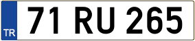 Trailer License Plate